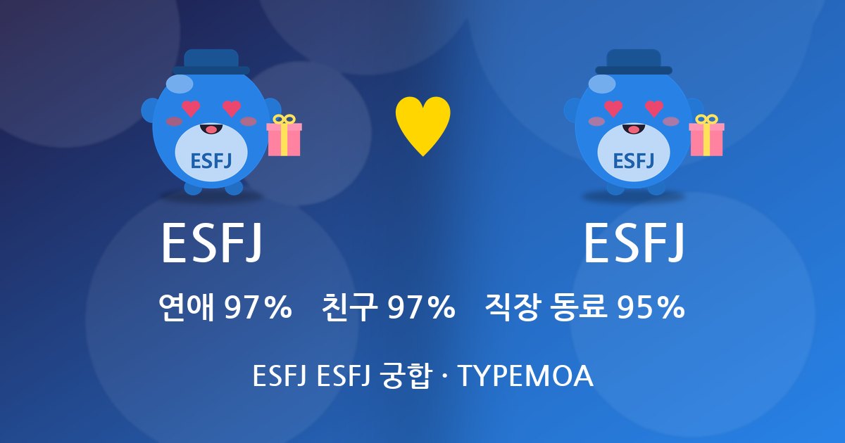 ESFJ ESFJ 궁합