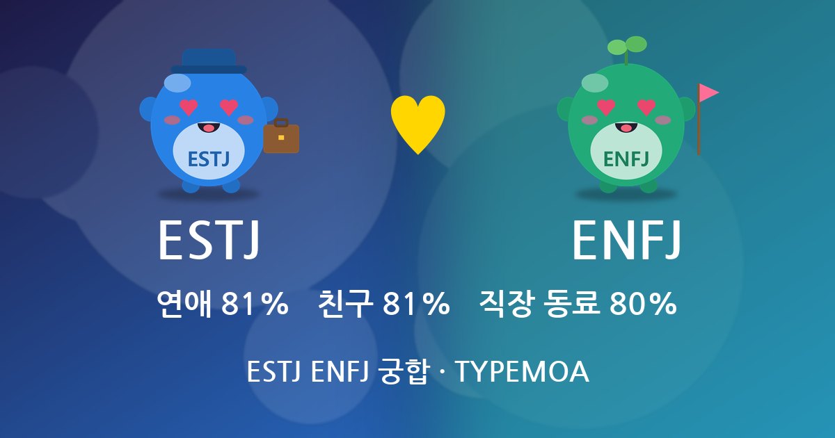 ESTJ ENFJ 궁합