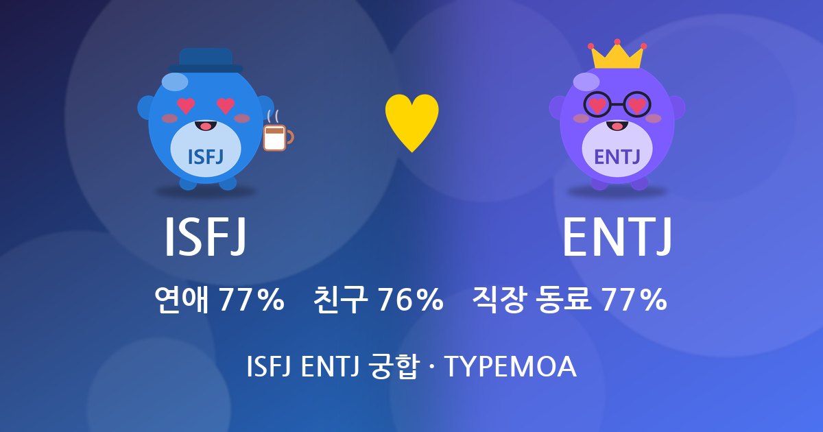 ISFJ ENTJ 궁합